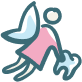 Angel with teeth