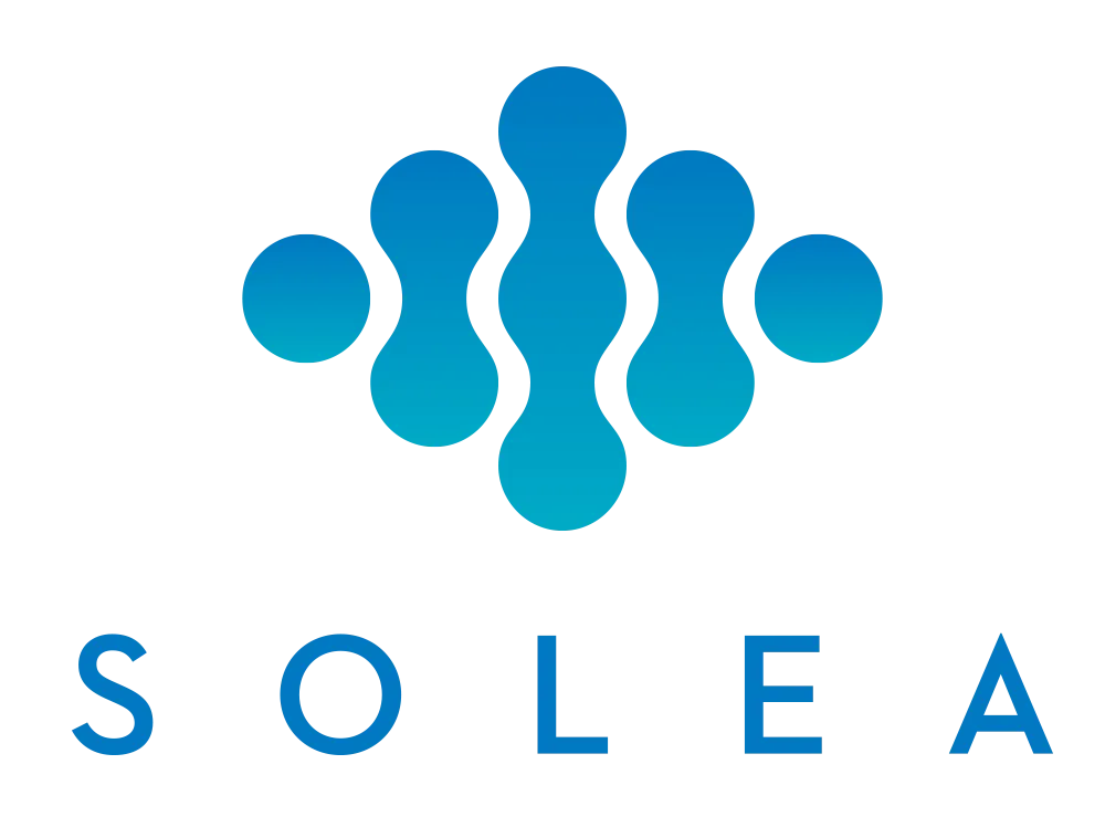 Solea dental laser brand logo in blue